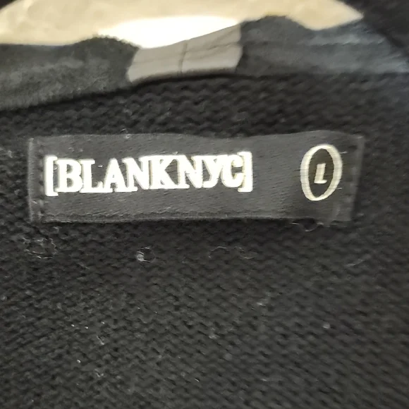 Blank NYC Black Jacket with Leather Accents - Picture 2 of 9